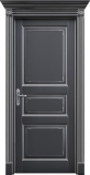 Двери TITUL ROYAL 6231 ПГ Чёрный с серебром